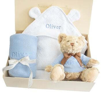 Boys Blue Welcome Little One Baby Gift Set