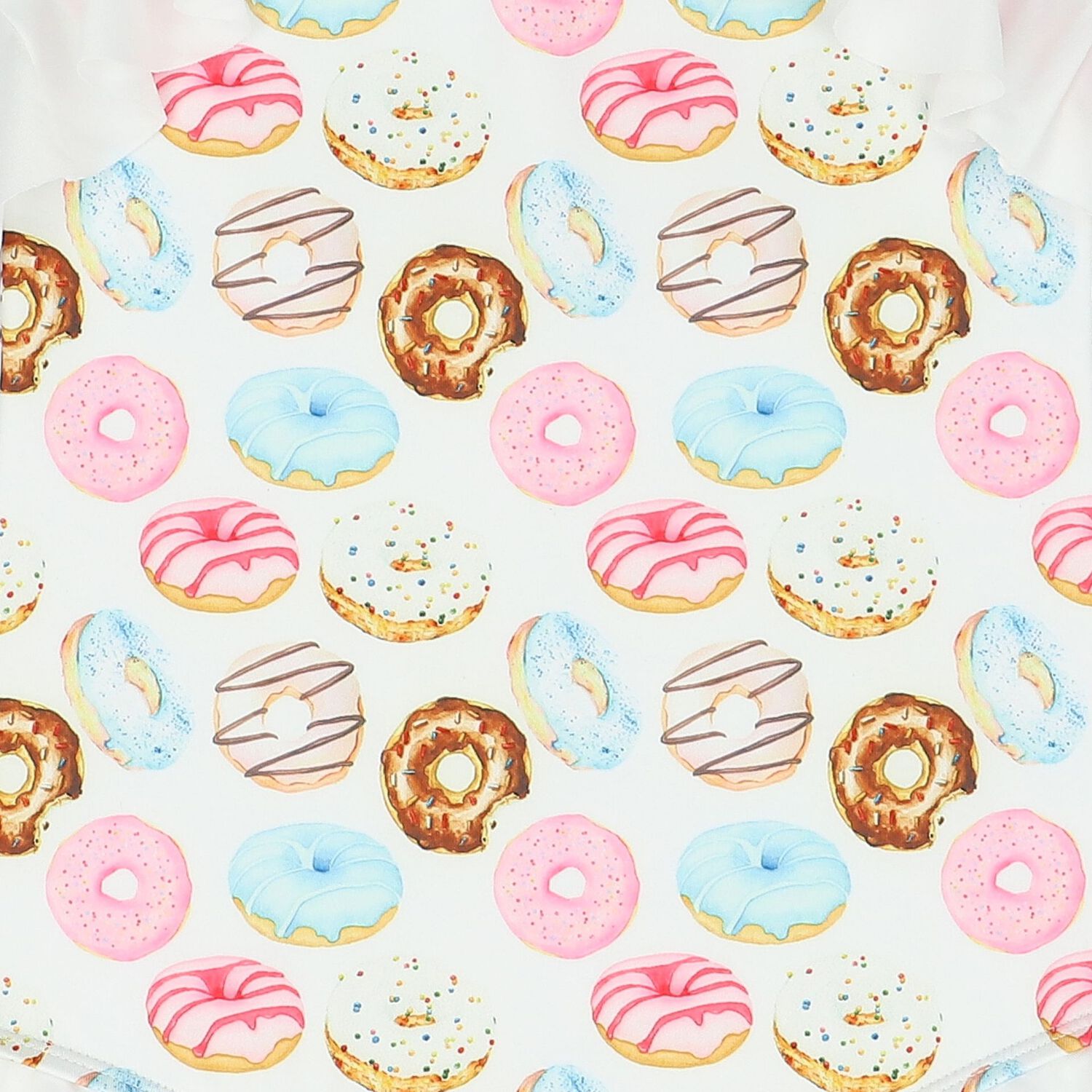 Girls White Donut Swimsuit, 1, hi-res image number null