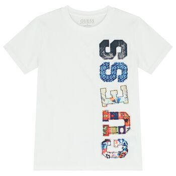 Boys White Logo T-Shirt