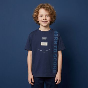 Boys Navy Blue T-Shirt