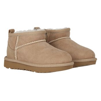 Younger Beige Classic Ultra Mini Suede Boots