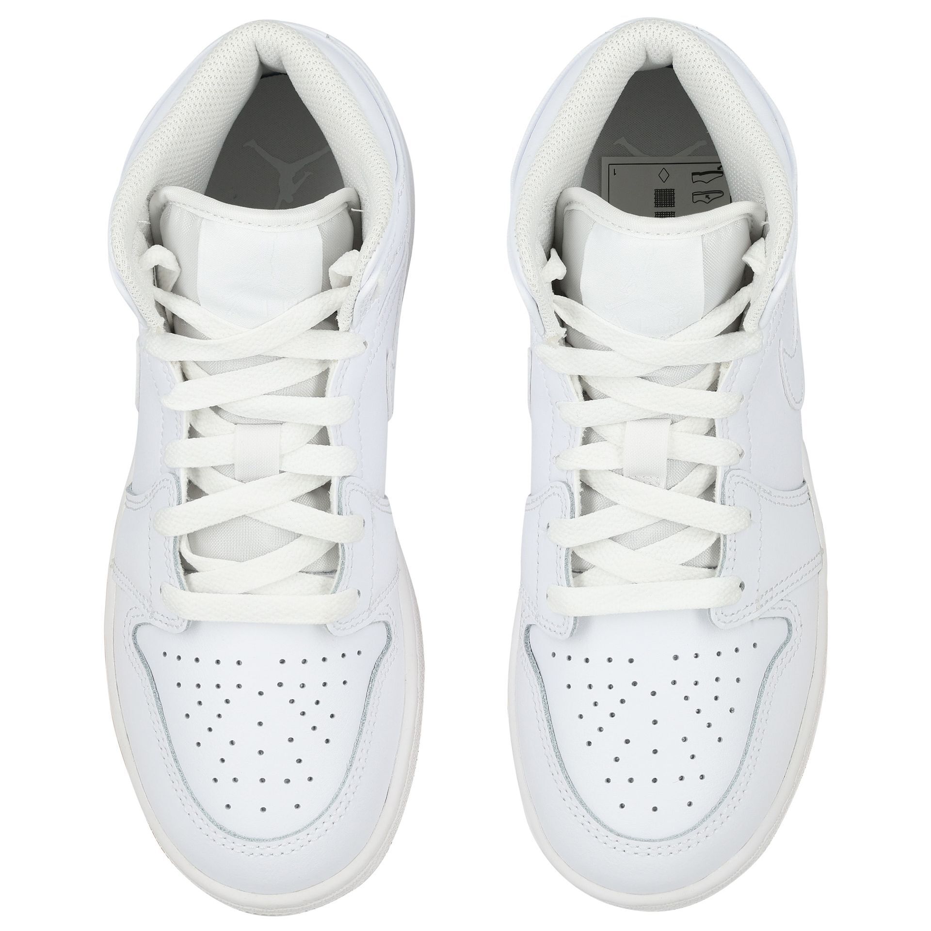 Nike Kids White Air Jordan 1 Mid Trainers | Junior Couture USA
