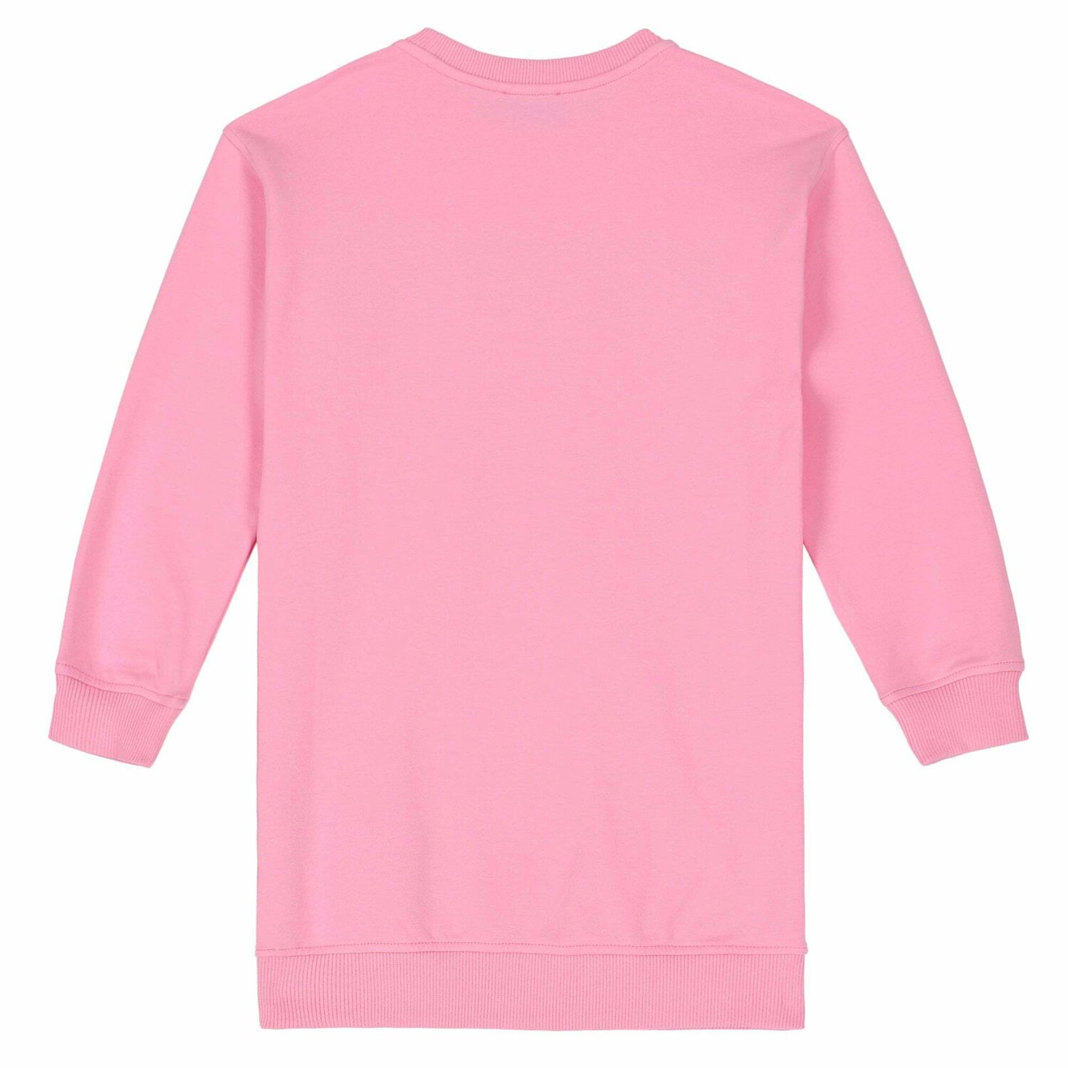 Pink Holographic Logo Sweatshirt Dress, 2, hi-res