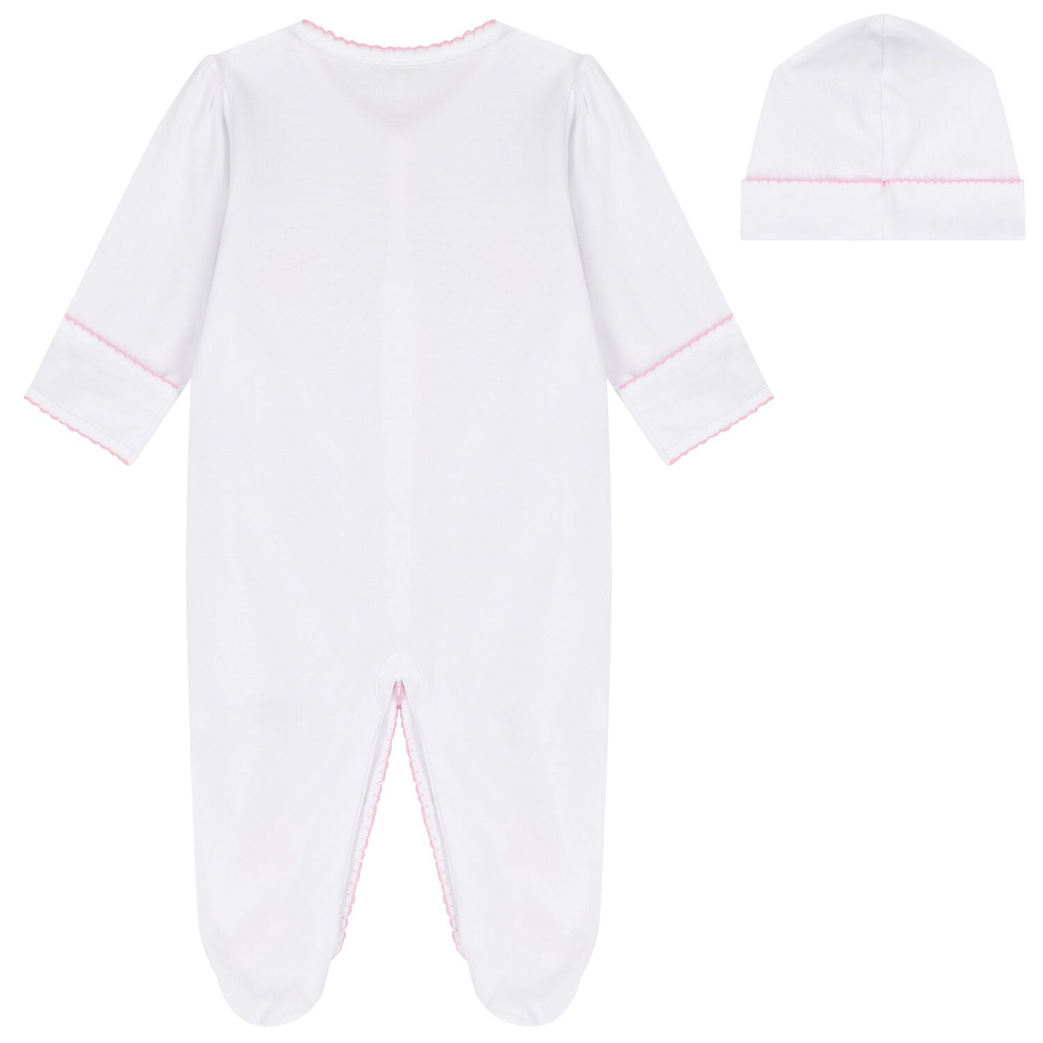 Baby Girls White & Pink Vintage Toy Treasures Babygrow Set, 1, hi-res image number null