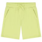 Boys Green Logo Shorts, 6, hi-res
