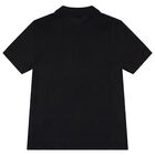 Boys Black EKD Logo Polo Shirt, 1, hi-res