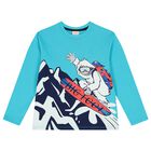 Boys Blue Long Sleeve Top, 1, hi-res