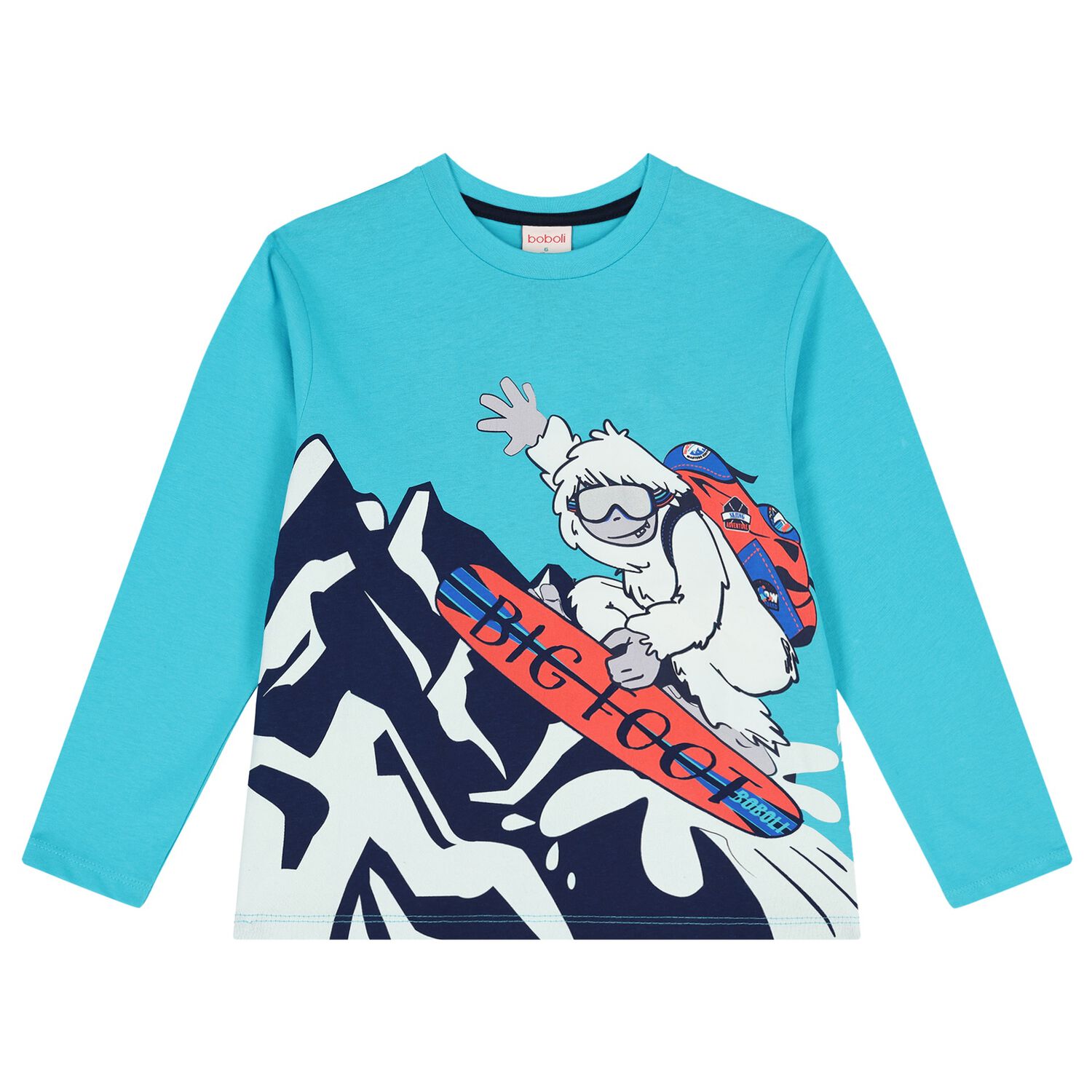Boys Blue Long Sleeve Top, 1, hi-res image number null