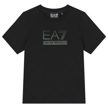 Boys Black Logo T-Shirt