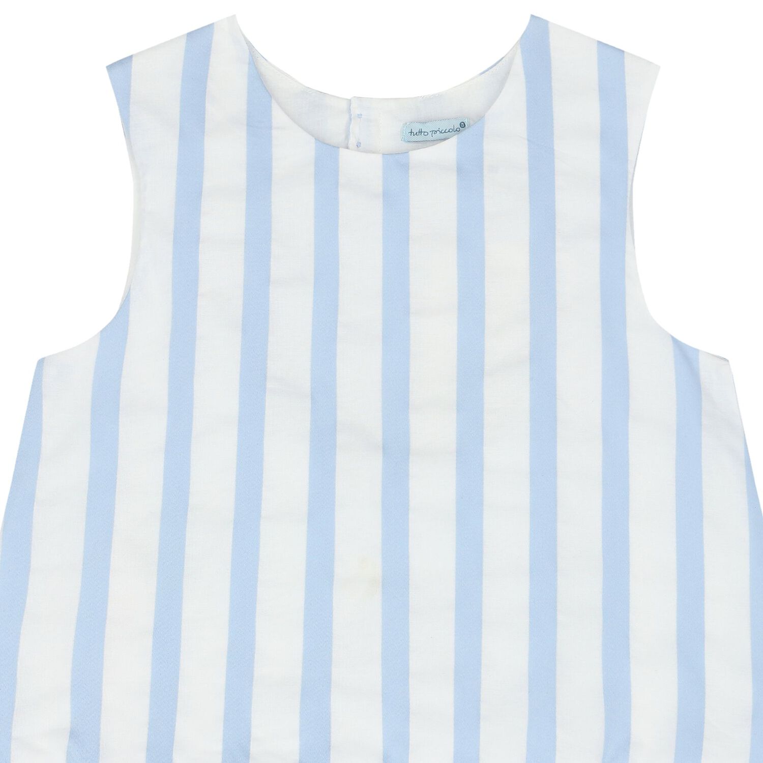Girls White & Blue Striped Blouse, 1, hi-res image number null