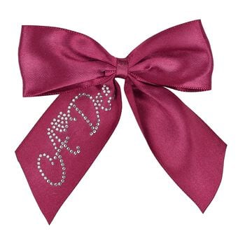 Girls Burgundy Bow Hairclip