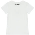 تيشيرت بنات بشعار الشوبيت باللون الابيض, 1, hi-res