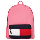Girls Pink Logo Backpack ( 45cm ), 3, hi-res