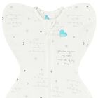 White & Grey Logo Baby Swaddle Up 0.2 TOG, 1, hi-res