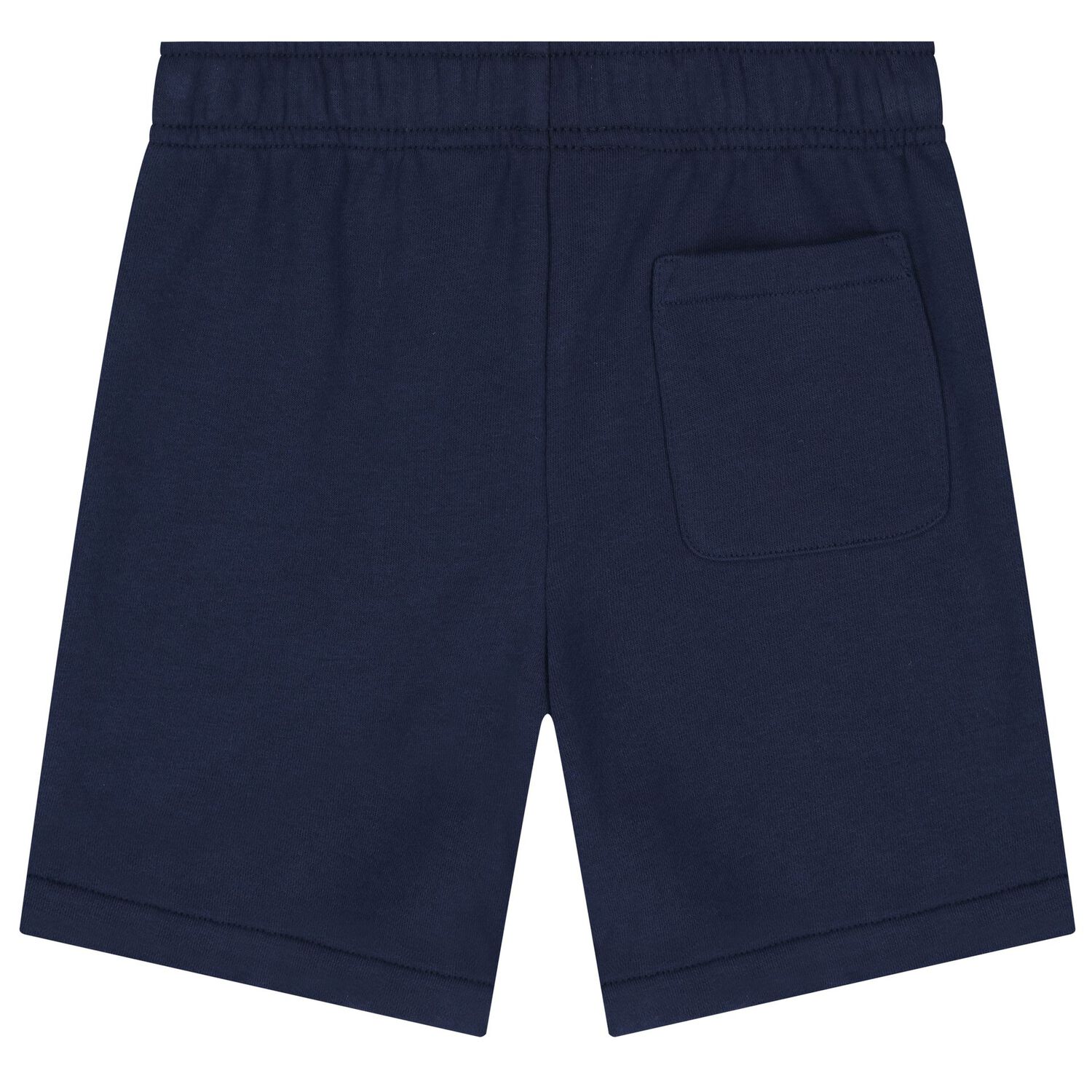 Boys Navy Blue Logo Shorts, 1, hi-res