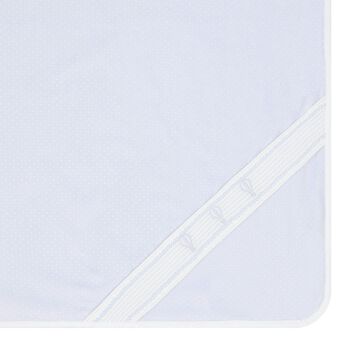 Baby Boys Blue & White Dots Blanket