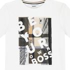 Boys White Logo T-Shirt, 1, hi-res