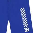 Boys Blue Logo Shorts, 1, hi-res