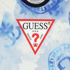 Boys White, Blue & Navy Blue Logo Shorts Set, 1, hi-res