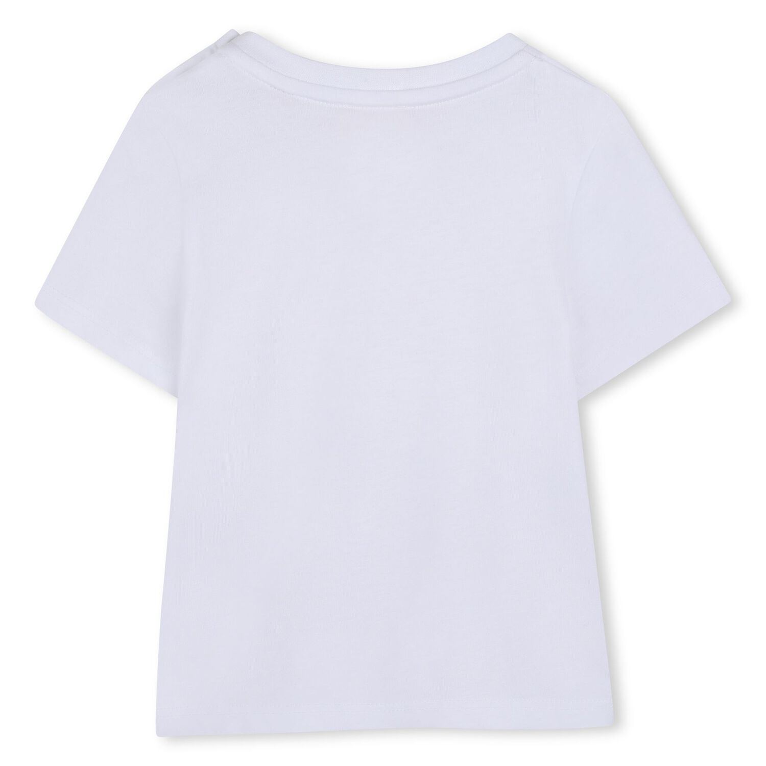 Younger Boys White Logo T-Shirt, 1, hi-res