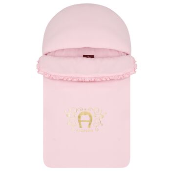 Baby Girls Pink & Gold Logo Nest