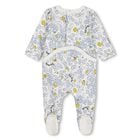 Ivory & Blue Popcorn Logo Babygrow Gift Set, 1, hi-res