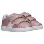 Girls Pink Logo Trainers, 1, hi-res