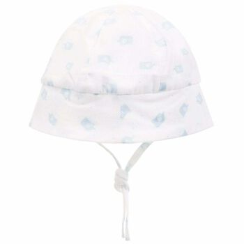 Baby Boys Blue & White Sun Hat