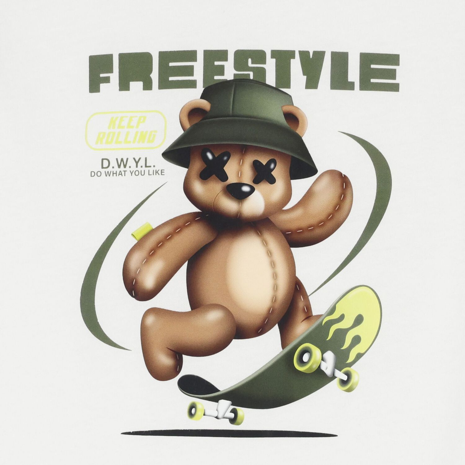 Boys White Teddy Bear T-Shirt, 1, hi-res image number null