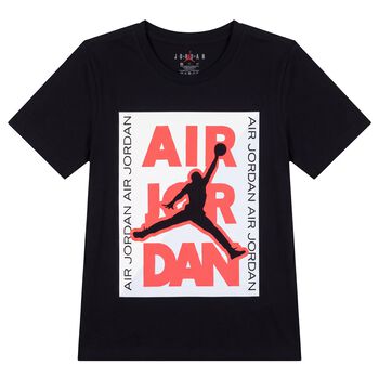 Boys Black Jordan Logo T-Shirt