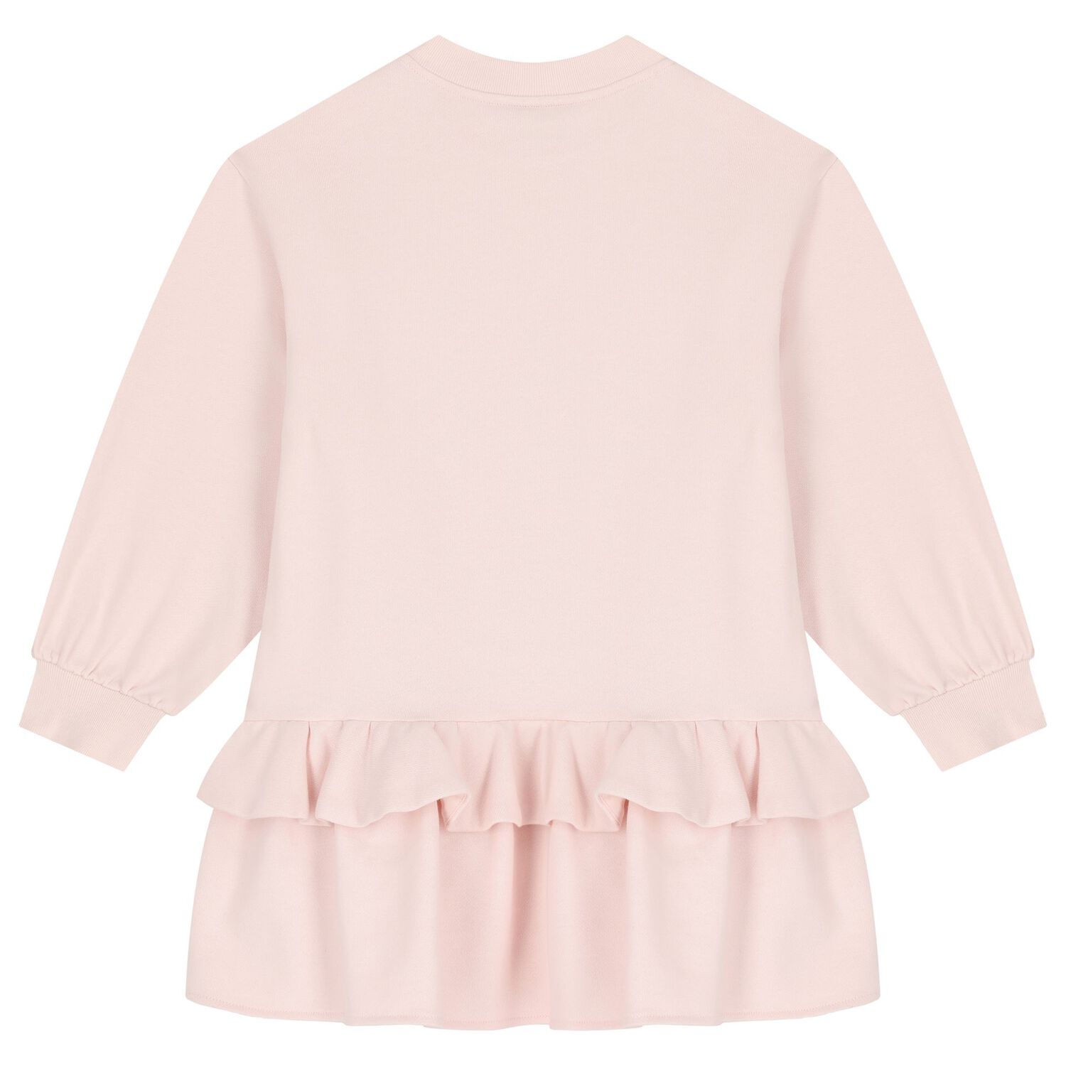 Girls Pink Logo Sweatshirt Dress, 1, hi-res image number null