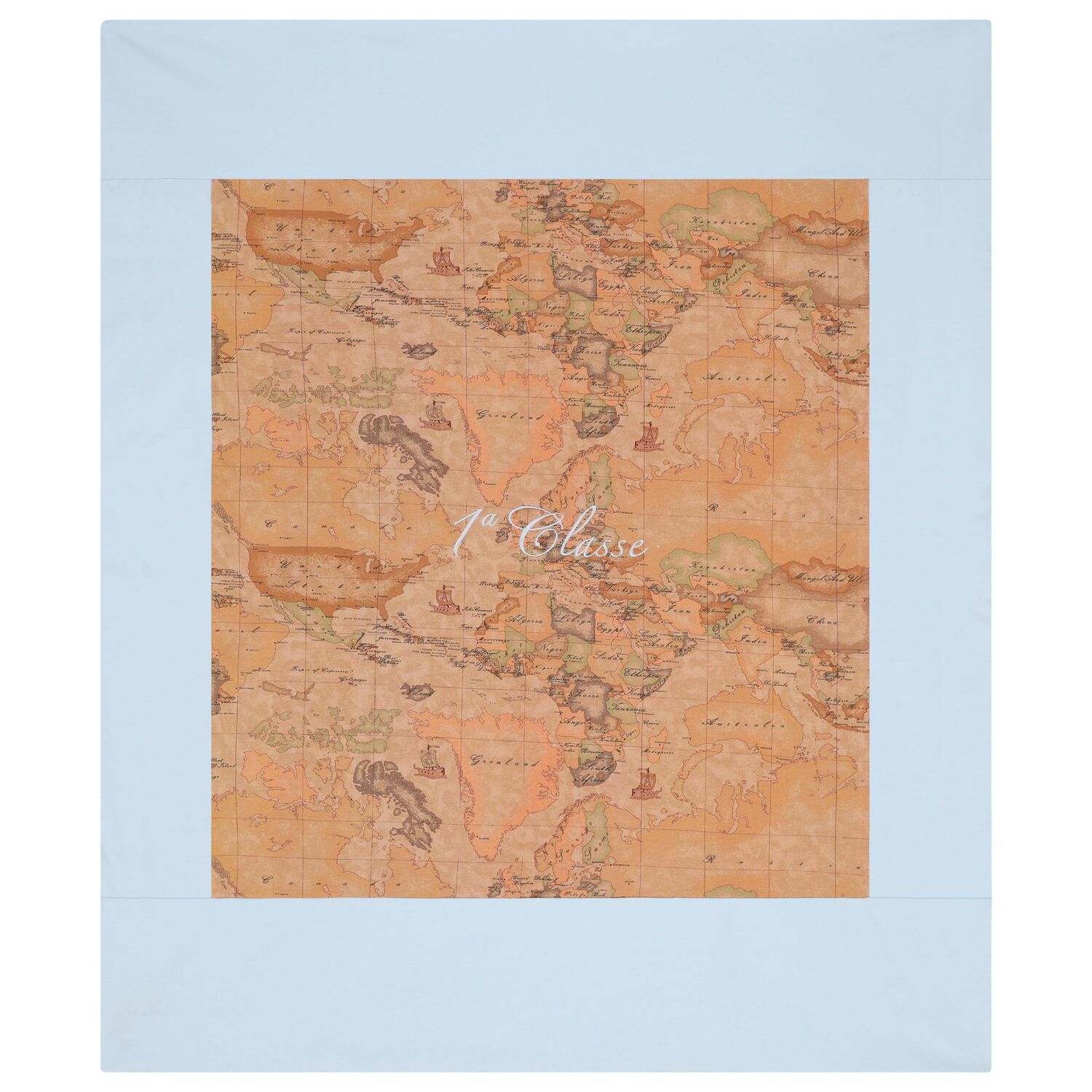 Baby Boys Beige & Blue Geo Map Babygrow Gift Set, 1, hi-res image number null