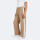 Girls Beige & Ivory Logo Trousers, 1, hi-res