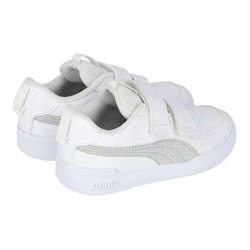 Girls White & Silver Multiflex Trainers