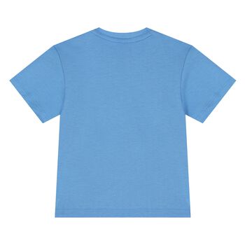 Younger Boys Blue Logo T-Shirt