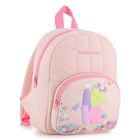 Younger Girls Pink Quilted Backpack ( 25cm ), 1, hi-res