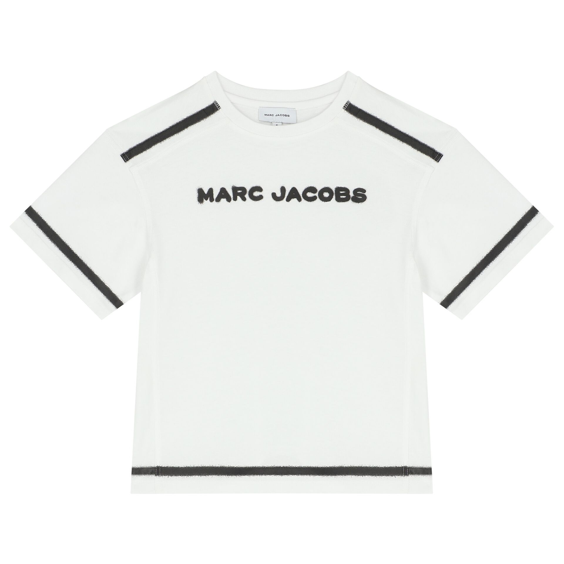 MARC JACOBS White Black Logo T Shirt Junior Couture Bahrain