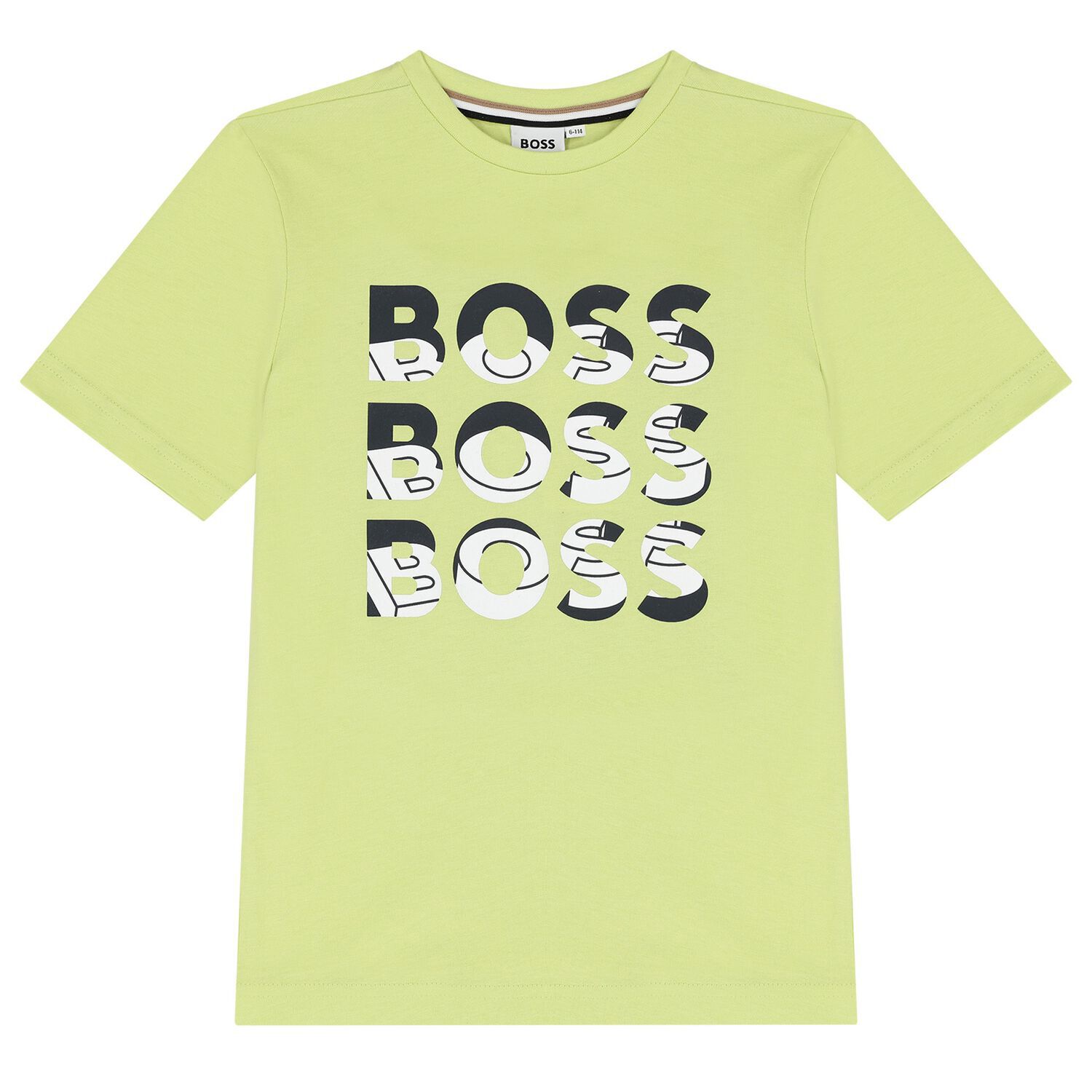 Boys Green Logo T-Shirt, 6, hi-res image number null