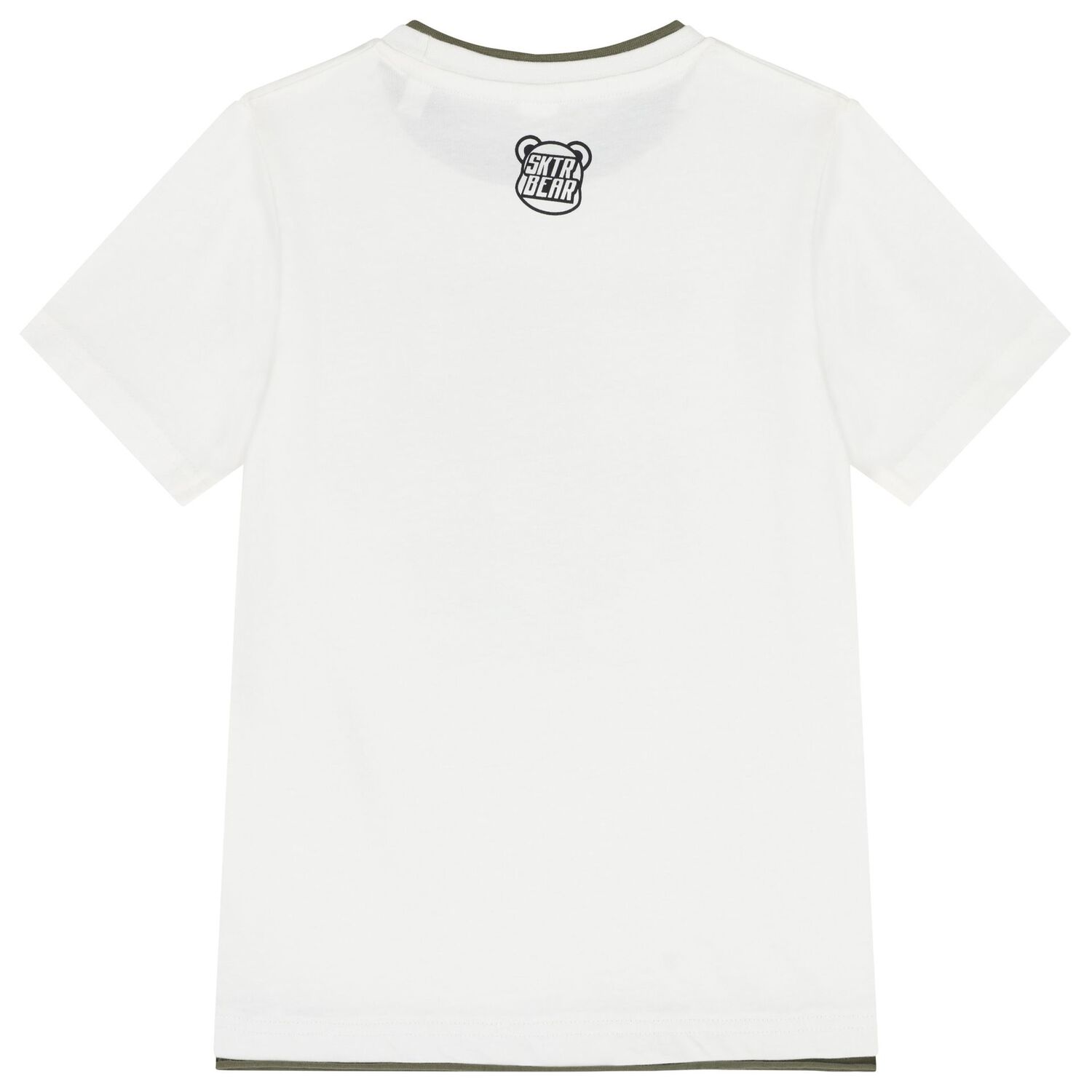 Boys White Teddy Bear T-Shirt, 1, hi-res image number null