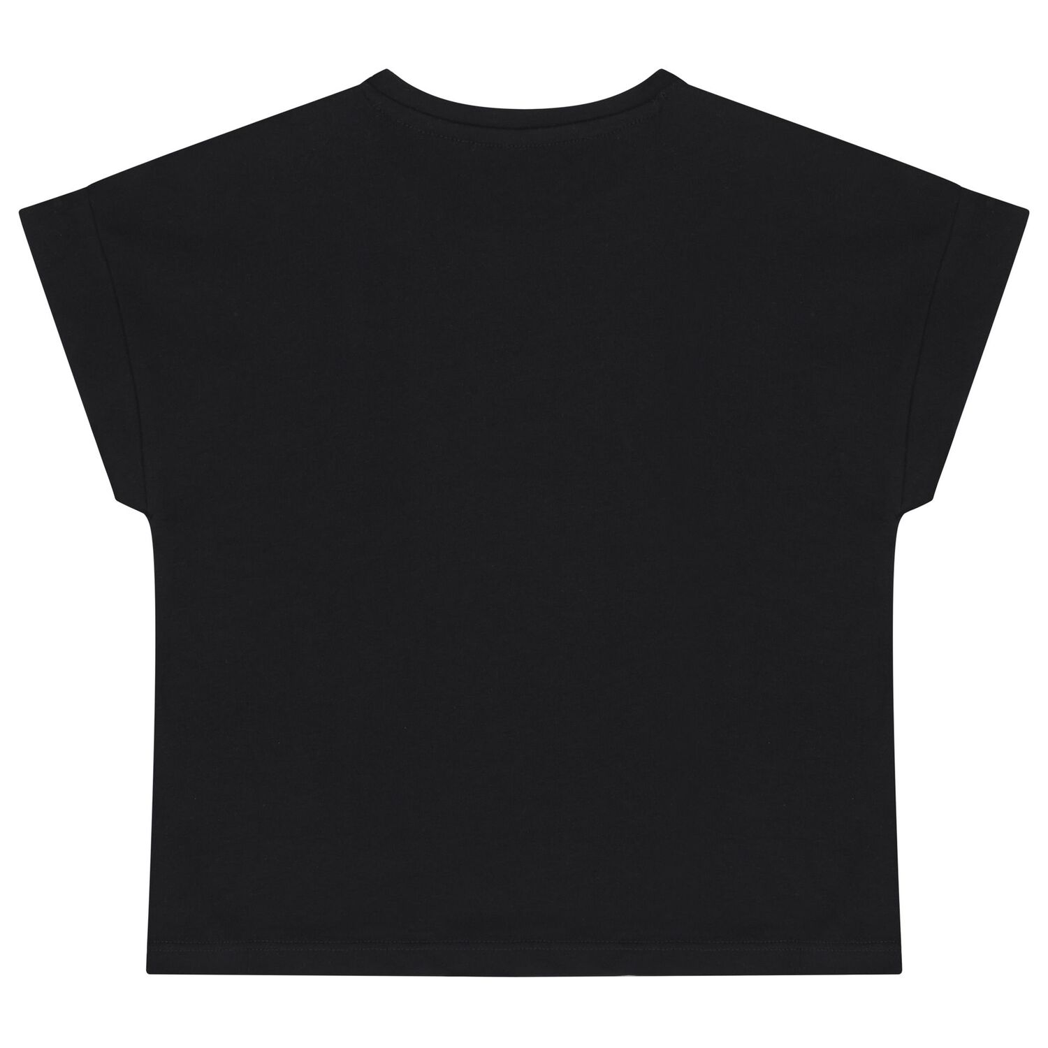 Girls Black Logo T-Shirt, 2, hi-res