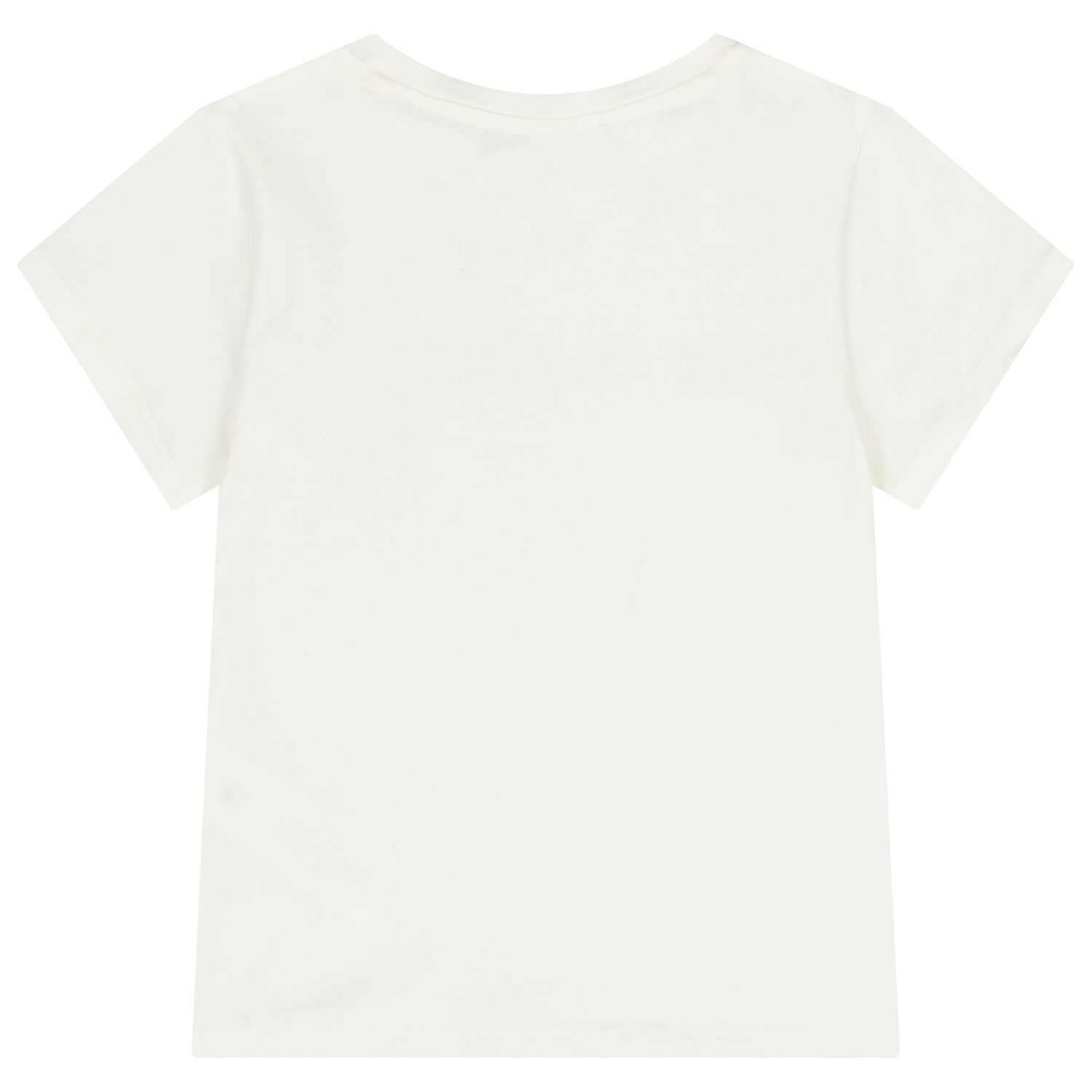 Girls White Logo T-Shirt, 1, hi-res