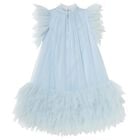 Girls Blue Embellished Tulle Dress, 1, hi-res