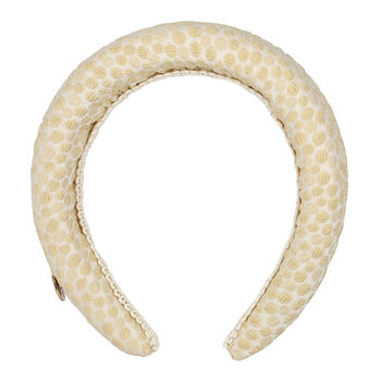 Girls Gold Jacquard Headband