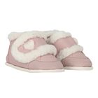 Baby Girls Pink Fur Faux Trainers, 1, hi-res