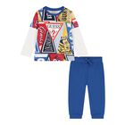 Baby Boys Multi-Coloured Logo Trouser Set, 3, hi-res