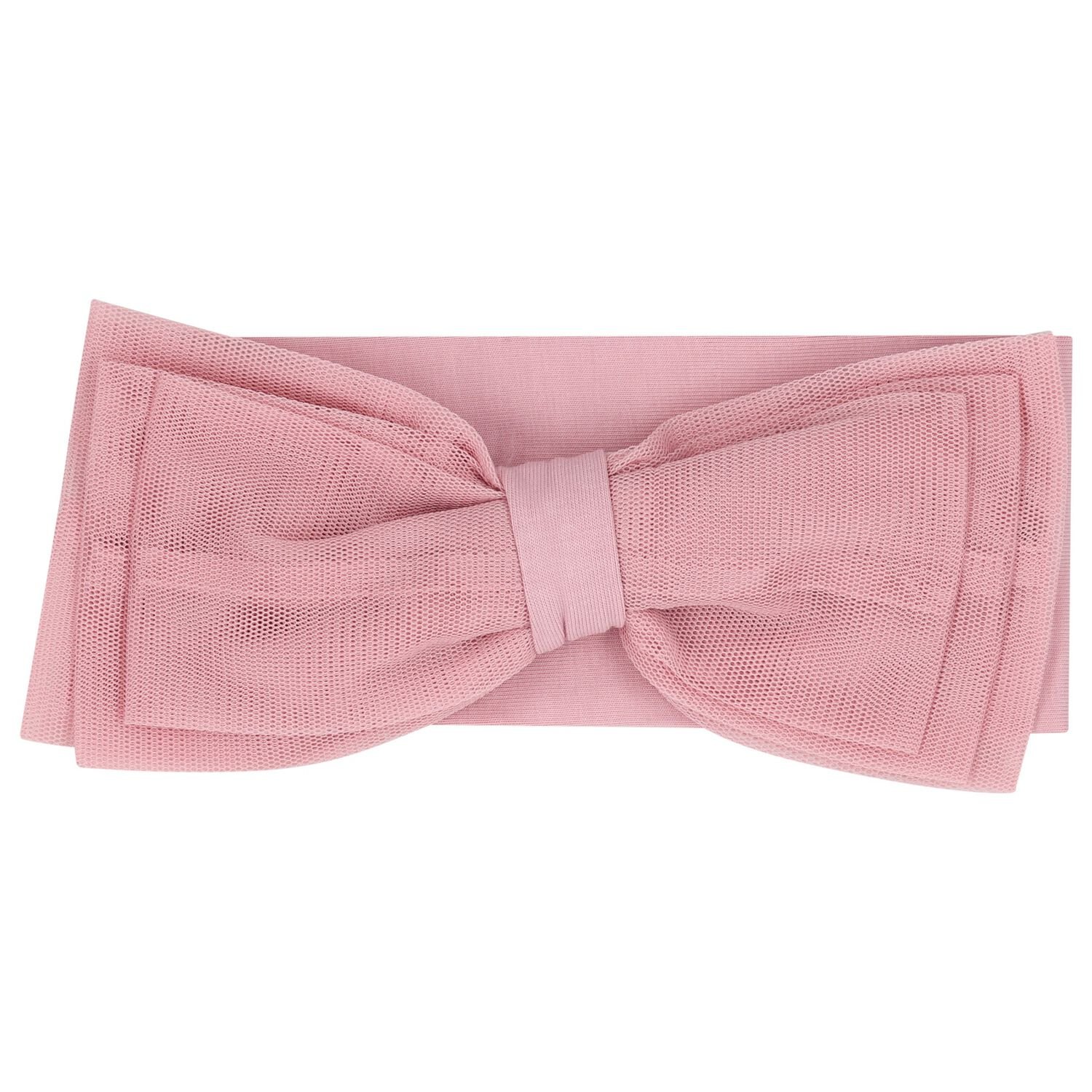 Baby Girls Pink Bow Headband, 3, hi-res