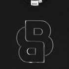 Girls Black & Gold Logo T-Shirt, 1, hi-res