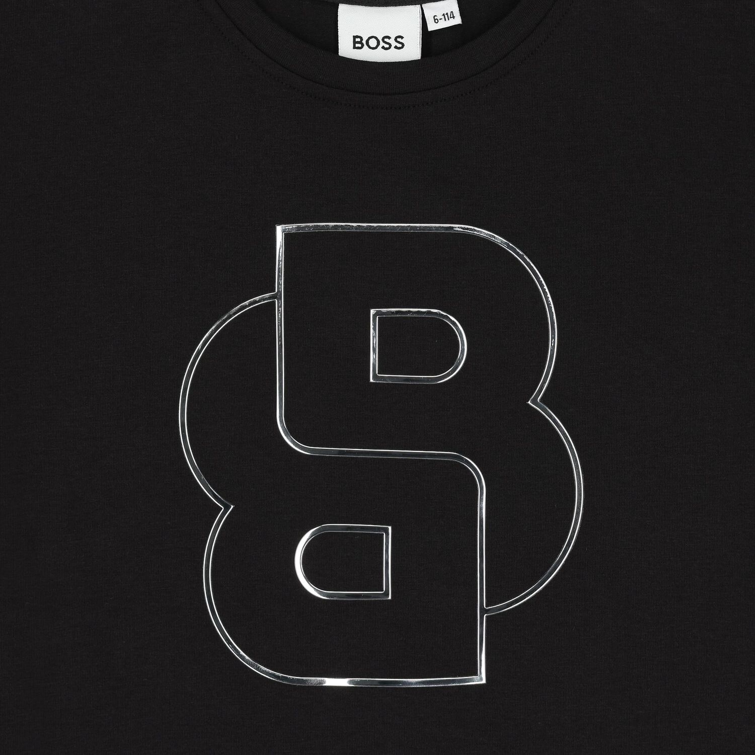 Girls Black & Gold Logo T-Shirt, 1, hi-res image number null