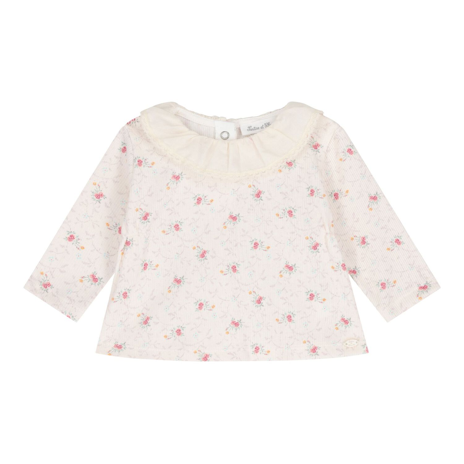 Baby Girls Pale Pink Floral Leggings Set, 1, hi-res image number null