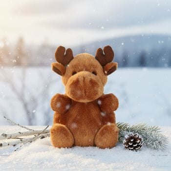 Brown Reindeer Soft Toy ( 15CM )